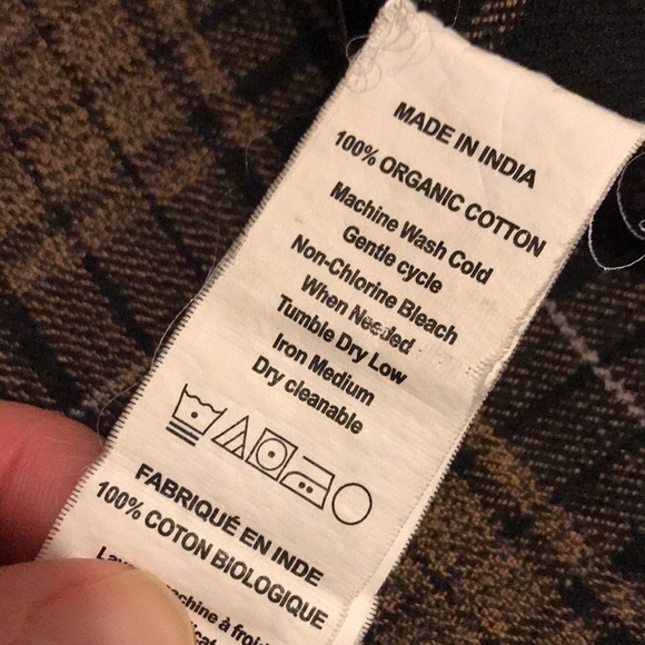 Prana button down flannel, organic cotton - Picture 5 of 8